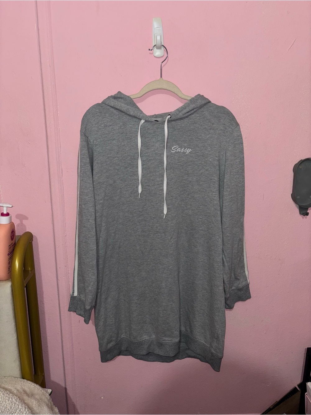 Material Girl Gray 'Sassy' Sweater Dress